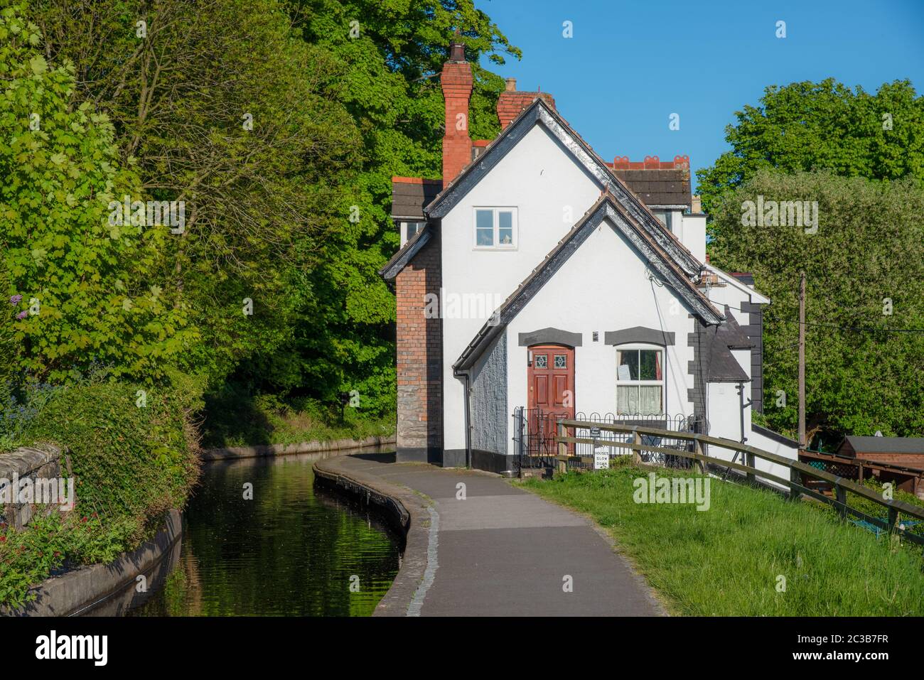 Canalside house somewhere beside the LLangollen canal. Picture taken