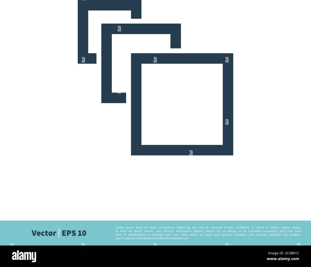 Square Icon Vector Logo Template Illustration Design Vector Eps 10