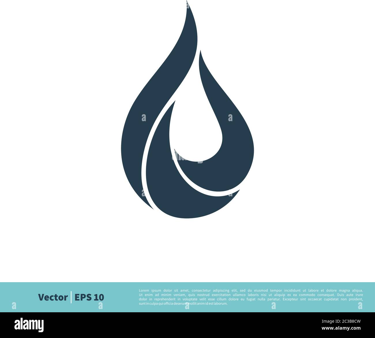 Drop Water Icon Vector Logo Template Illustration Design. Vector EPS 10 ...
