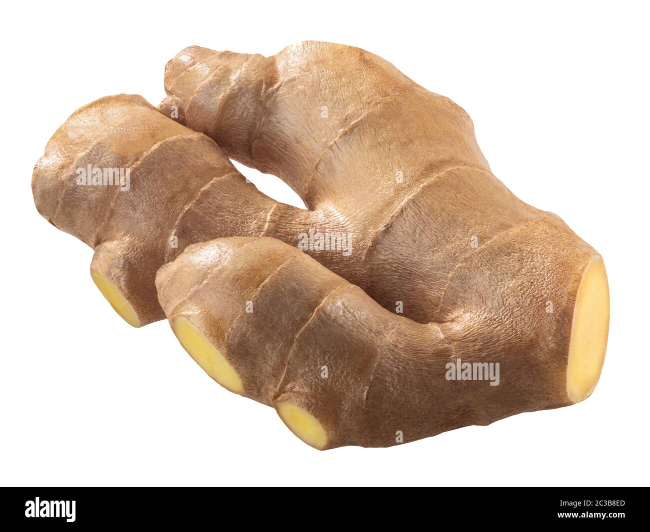 Ginger root (Zingiber officinale rhizome), isolated Stock Photo Alamy