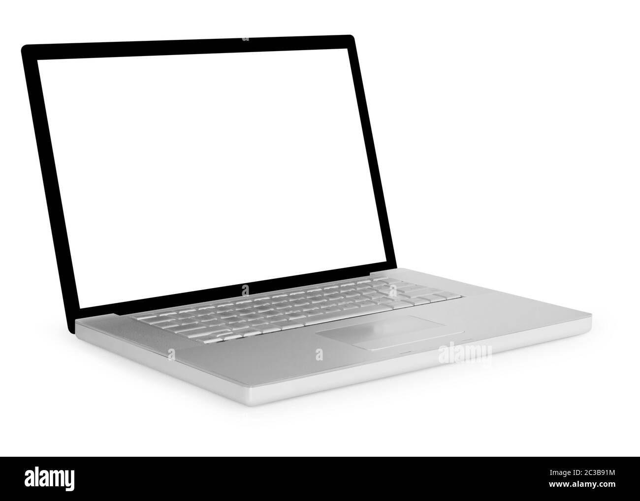 Generic laptop isolated on white background Stock Photo - Alamy