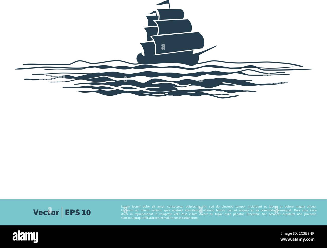 Classic cargo ship Stock Vector Images - Alamy