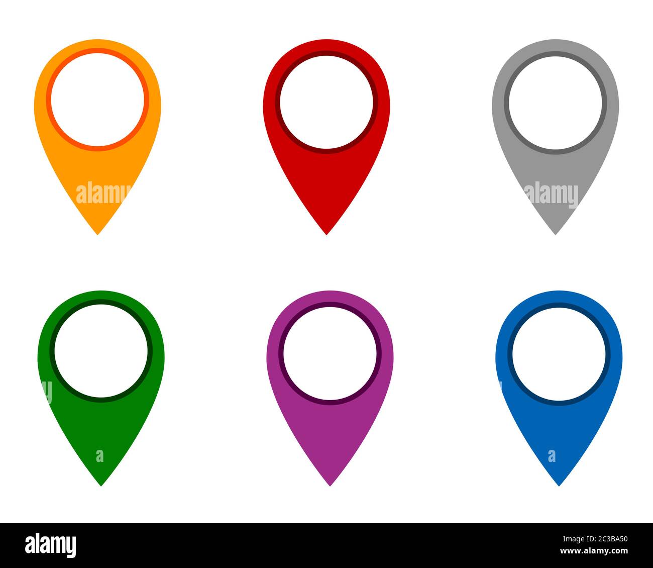 Pins in unterschiedlichen Farben Stock Photo Alamy