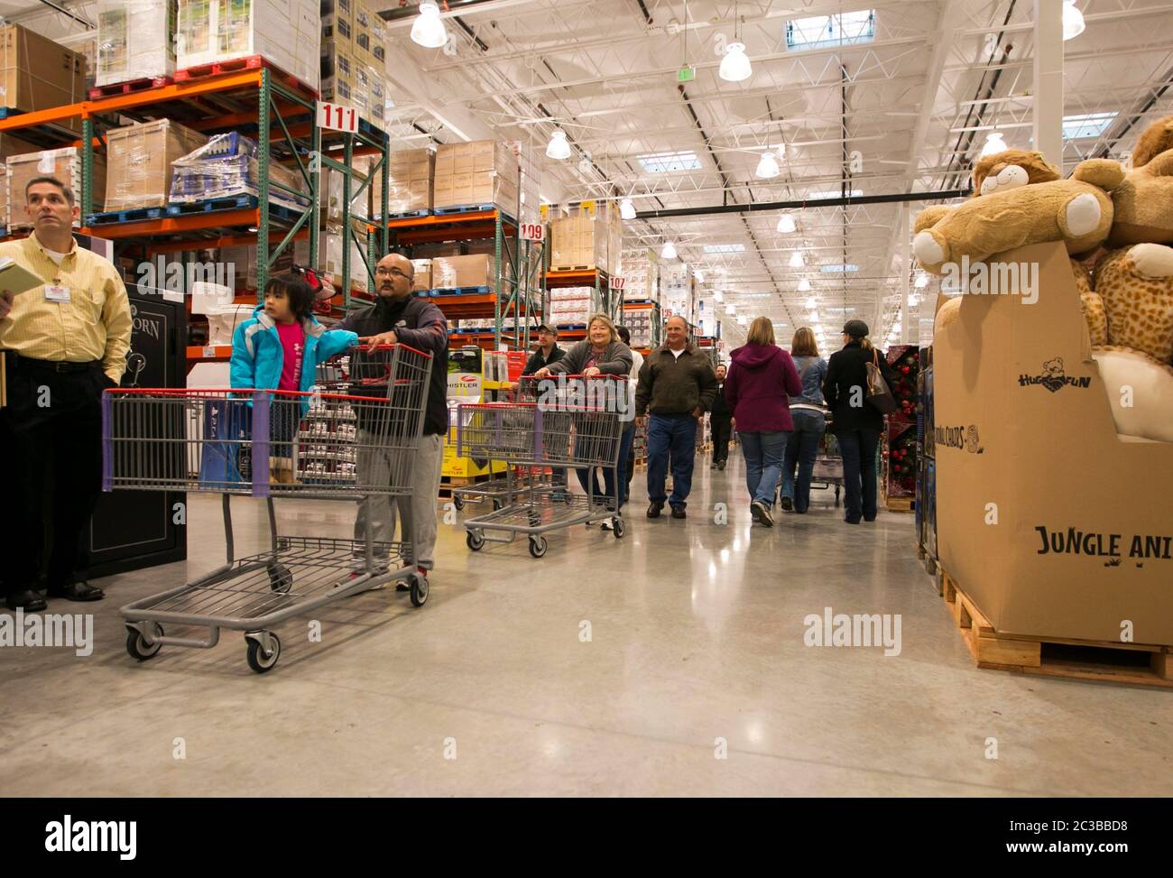 Cedar Park Texas USA, November 22 2013 Shoppers at newly open Costco