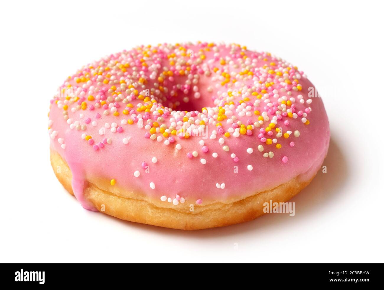 freshly baked donut isolated on white background Stock Photo - Alamy