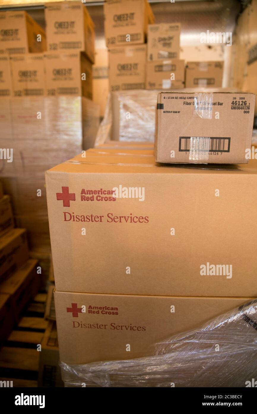 American red cross emergency services hires stock photography and
