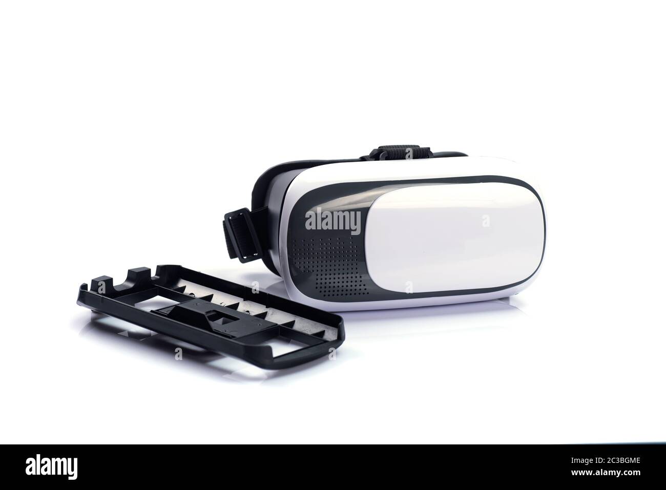 VR Box / Virtual Reality glasses isolated on white background Stock