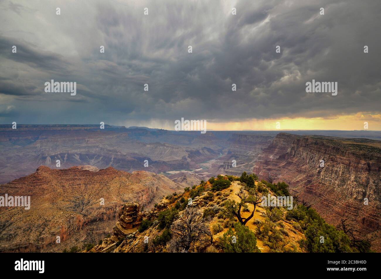 Clouds over Grand Canyon Stock Photo - Alamy