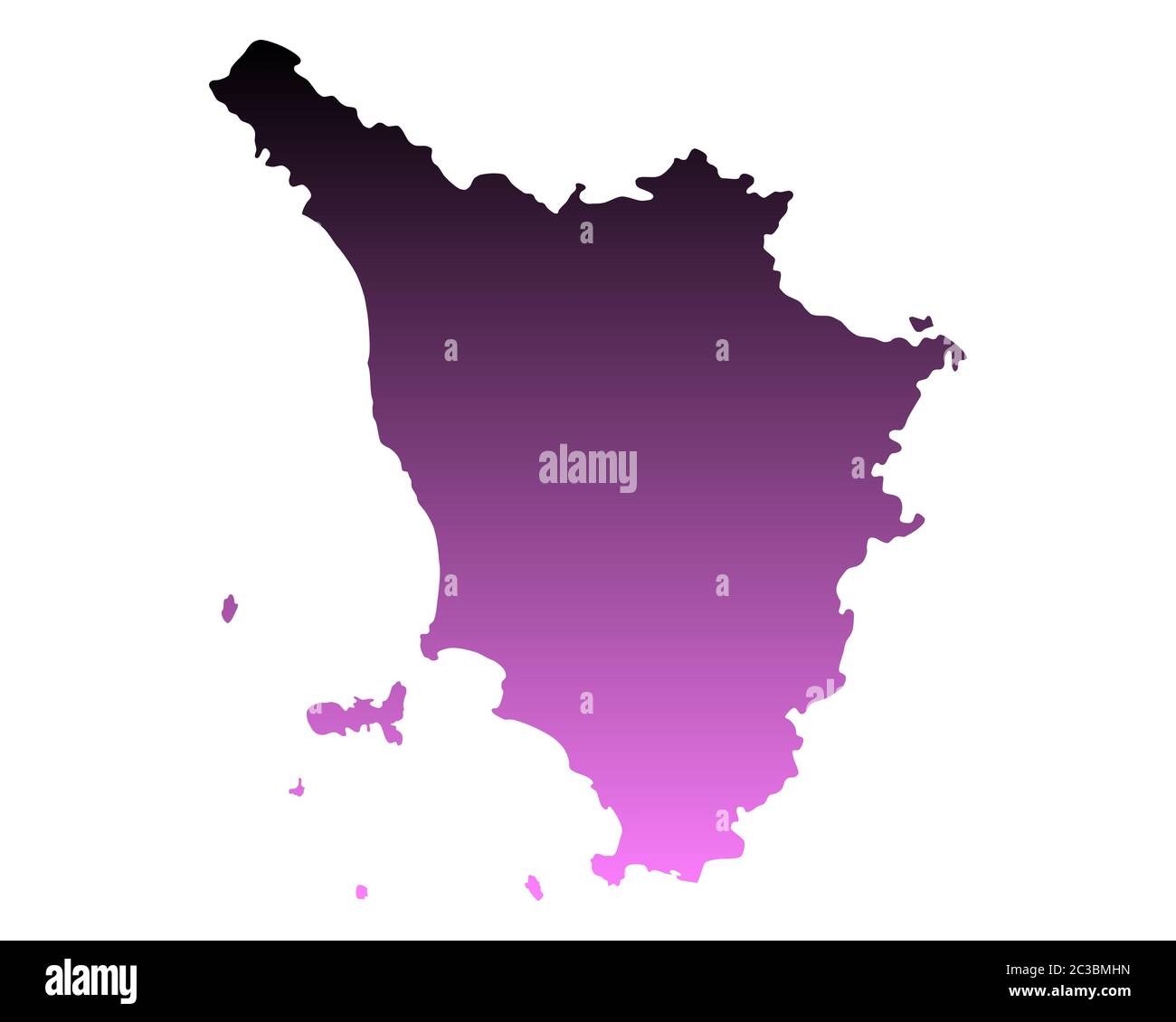 Map of Tuscany Stock Photo - Alamy