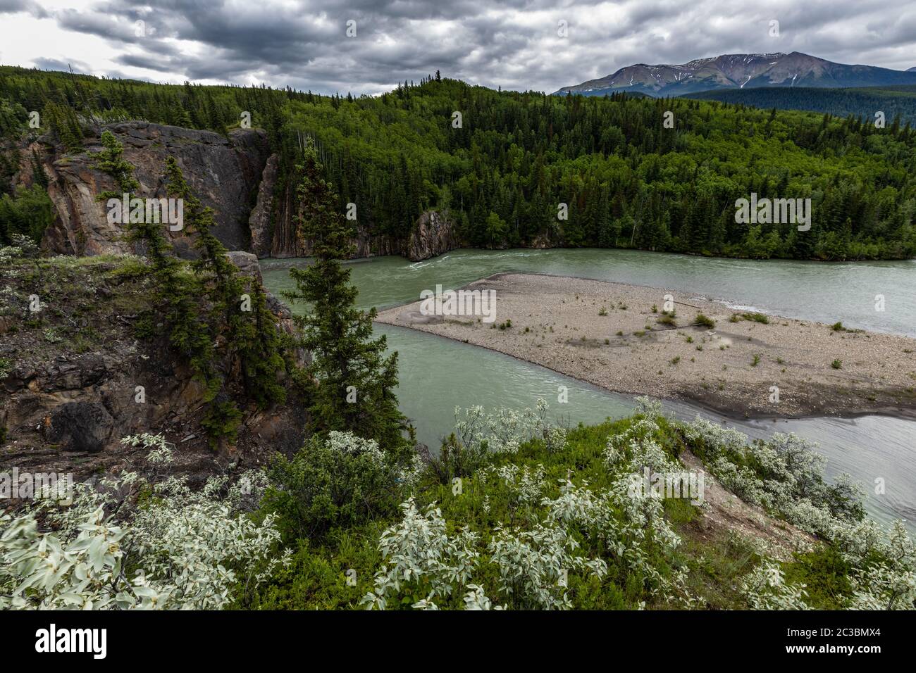 The Sulphur Gates at Grande Prairie in Canada Stock Photo Alamy