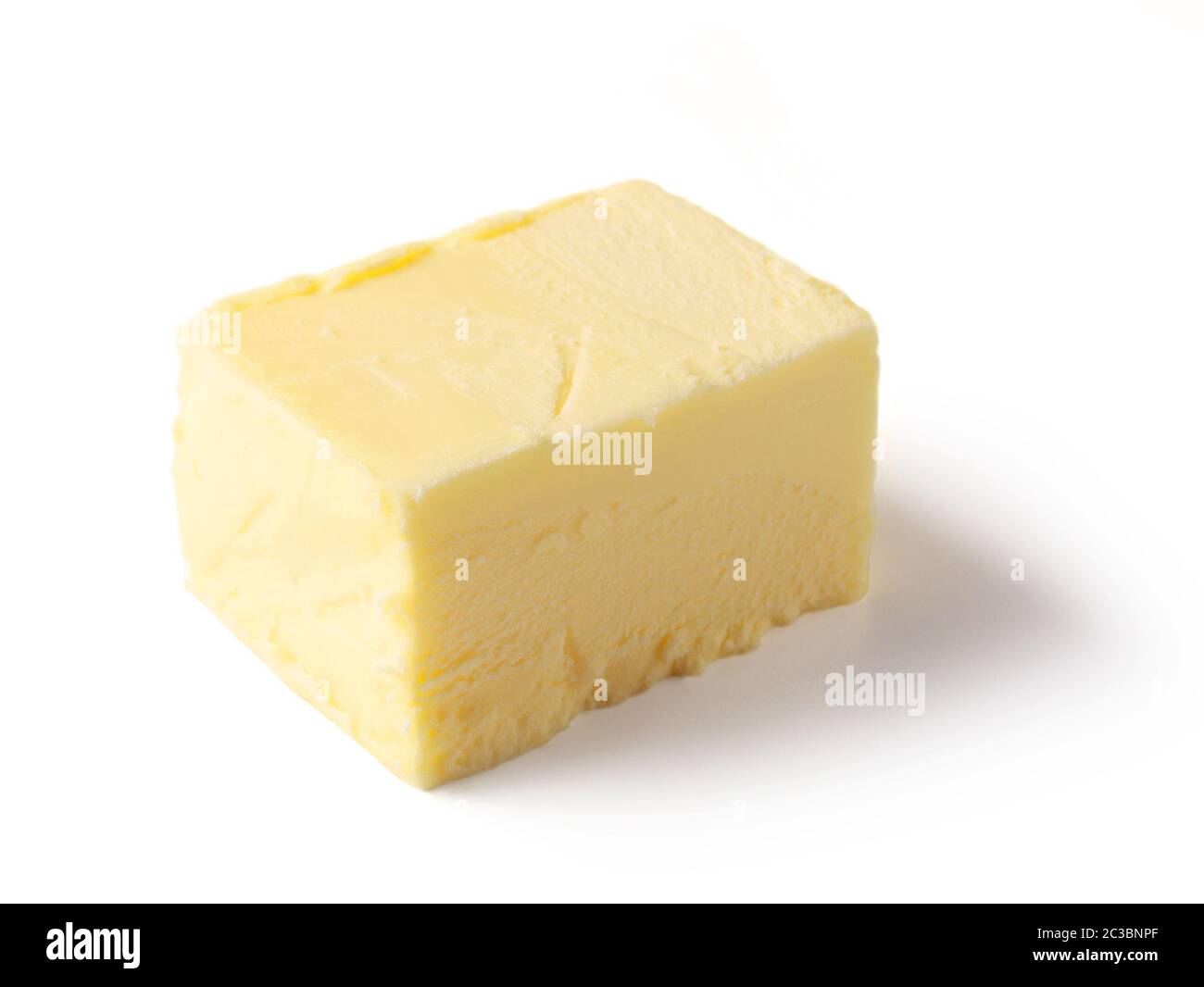 piece of butter isolated on white background Stock Photo - Alamy