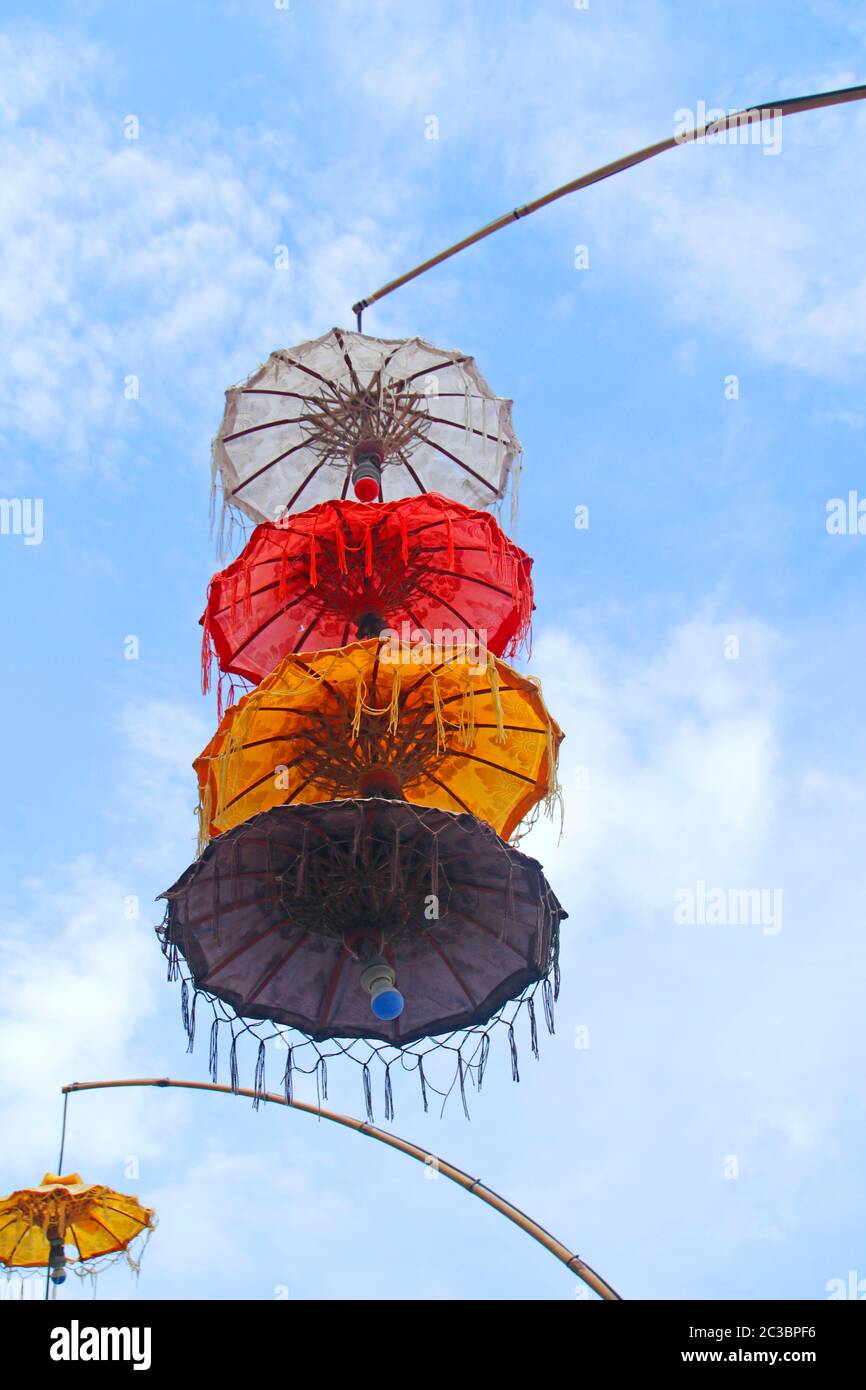 Lanterns at Gili Trawangan, Gili Islands, Indonesia, Asia Stock Photo
