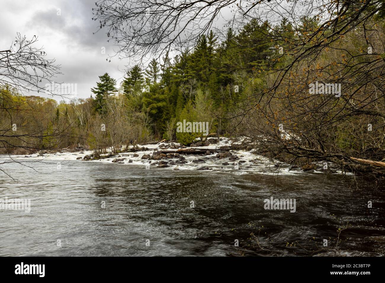 The Madawaska River in Ontario Canada Stock Photo