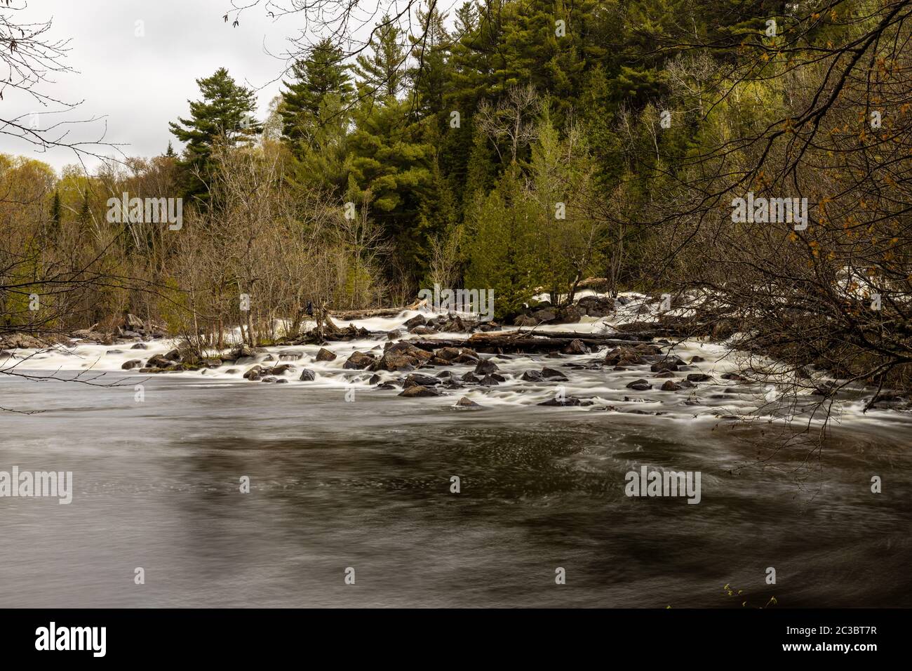 The Madawaska River in Ontario Canada Stock Photo