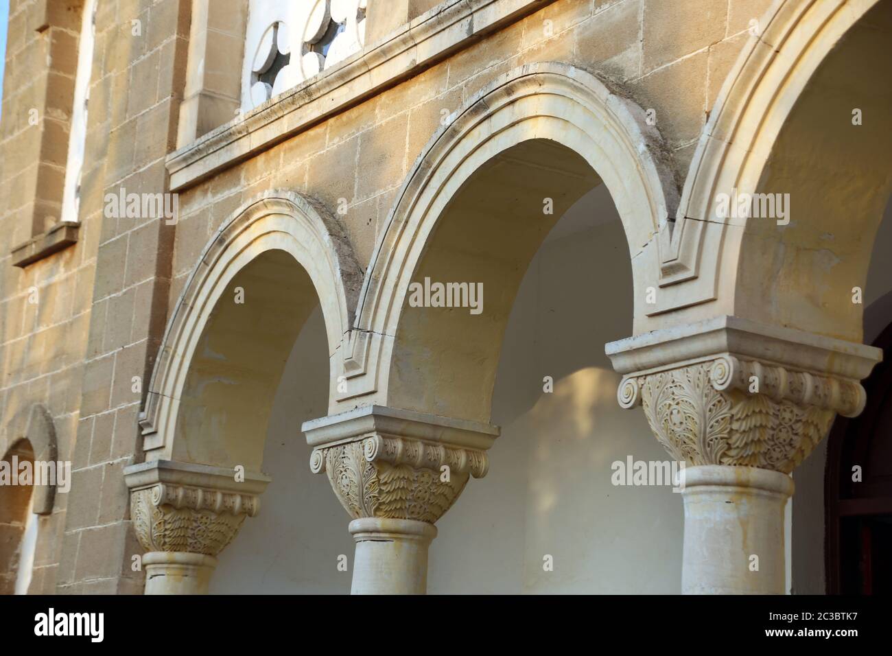 ehemalige, entweihte  griechisch orthodoxe Kirche, Pamuklu/ Tavors, Türkische Republik Nordzypern Stock Photo