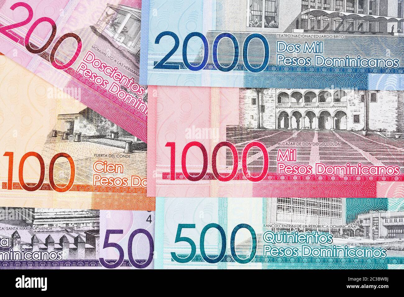 Dominican money peso a background Stock Photo Alamy