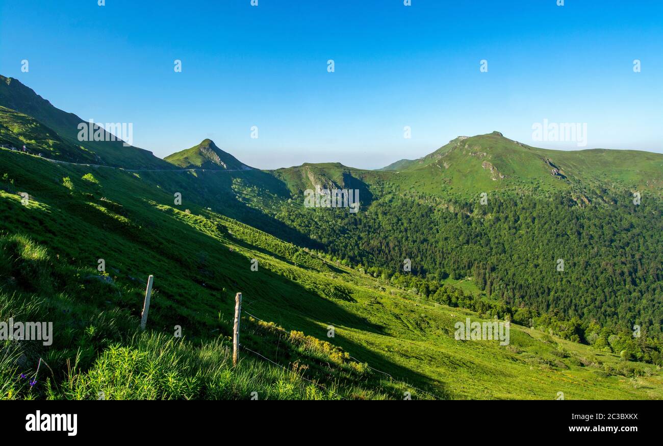 Puy Mary, Auvergne Volcanoes Regional Nature Park, Cantal, Auvergne ...