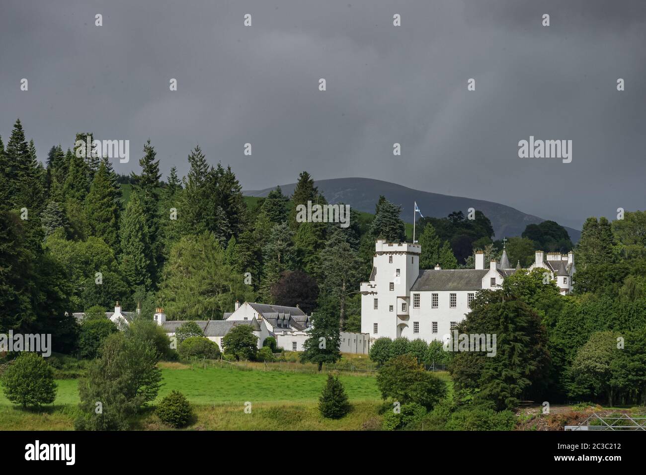 Blair Castle in Perthshire Scotland Stock Photo