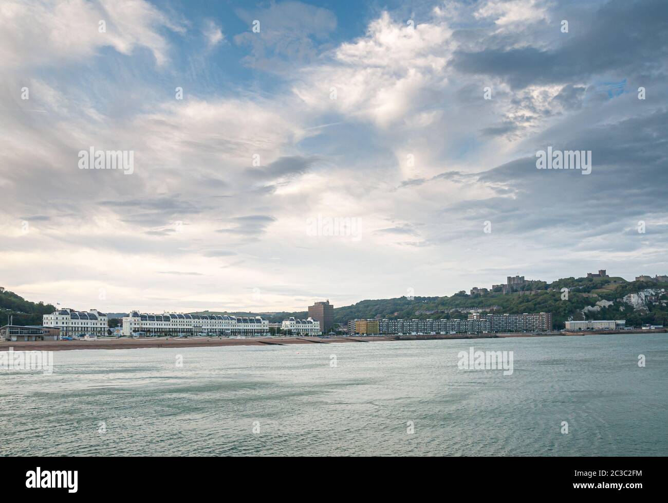 Seaside and Castle Dover Kent England Stock Photo