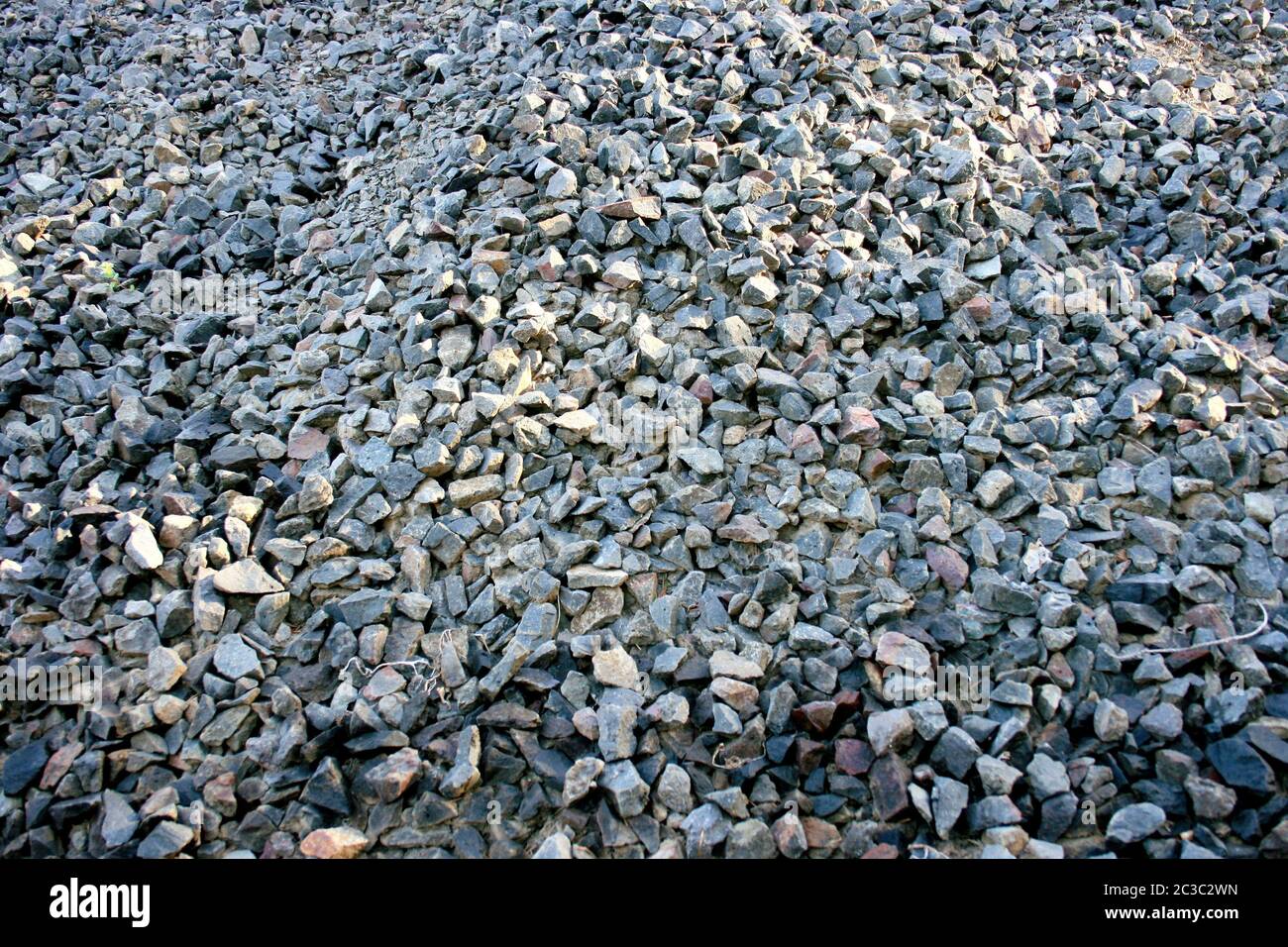 A detail shot of gray gravel Stock Photo
