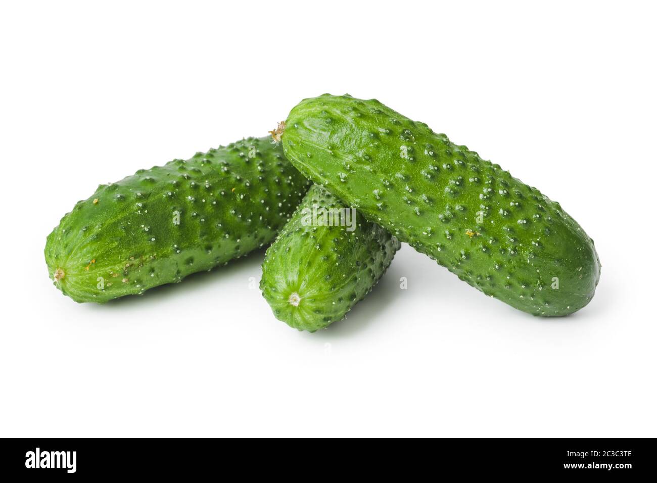 Fresh cucumbers Stock Photo