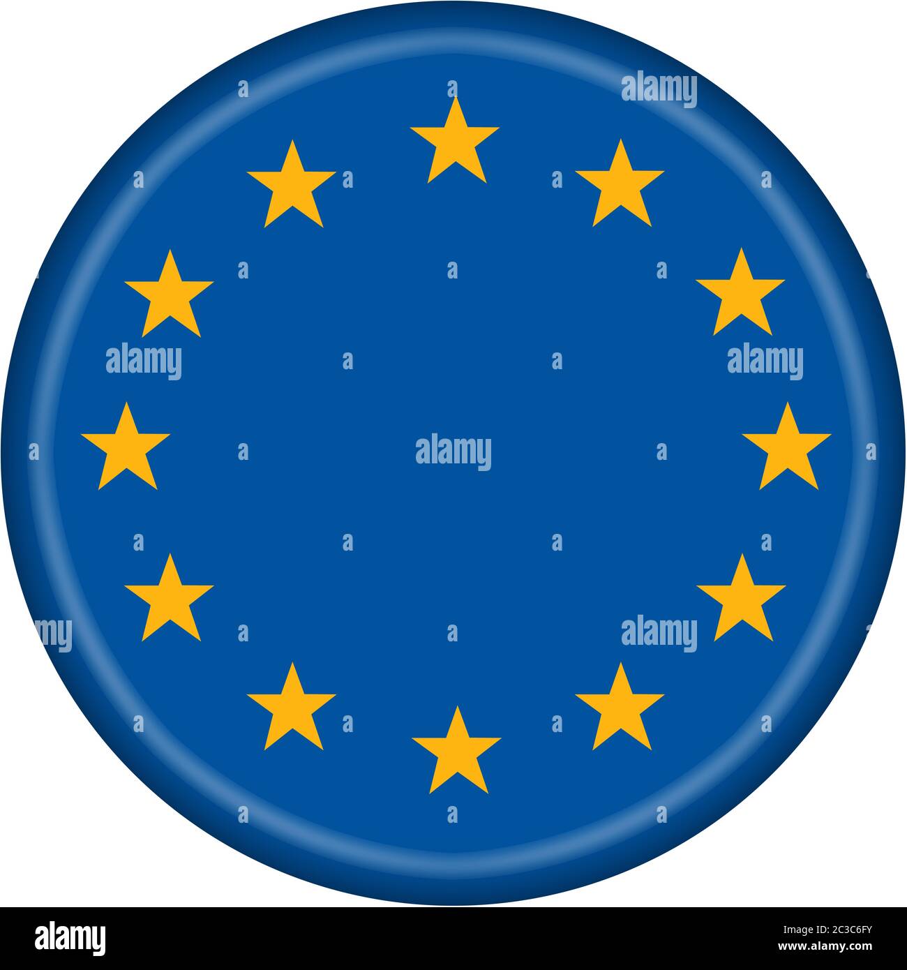 A European Union button illustration with clipping path Stock Photo - Alamy