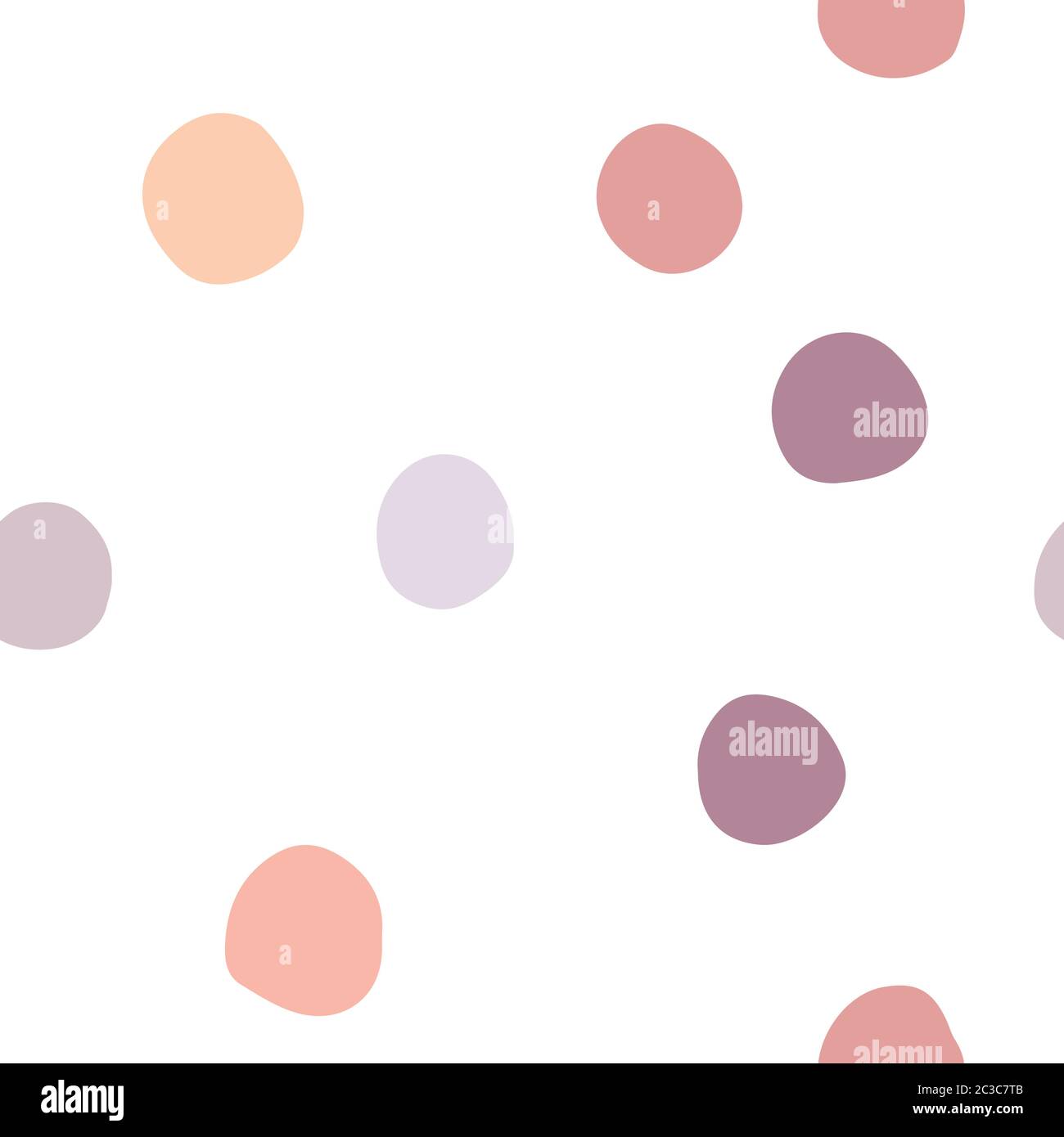 Dots seamless pattern, kids and baby pattern Stock Vector