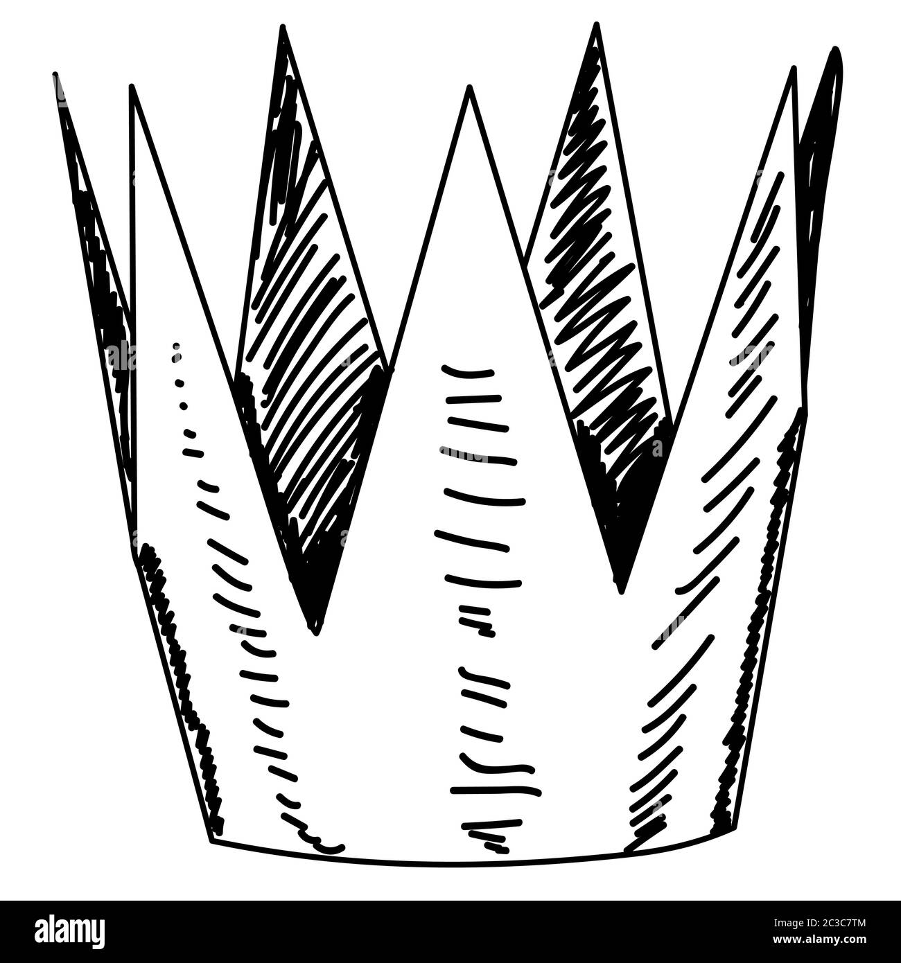 crown, sketch with lines, icon Stock Vector Image & Art - Alamy