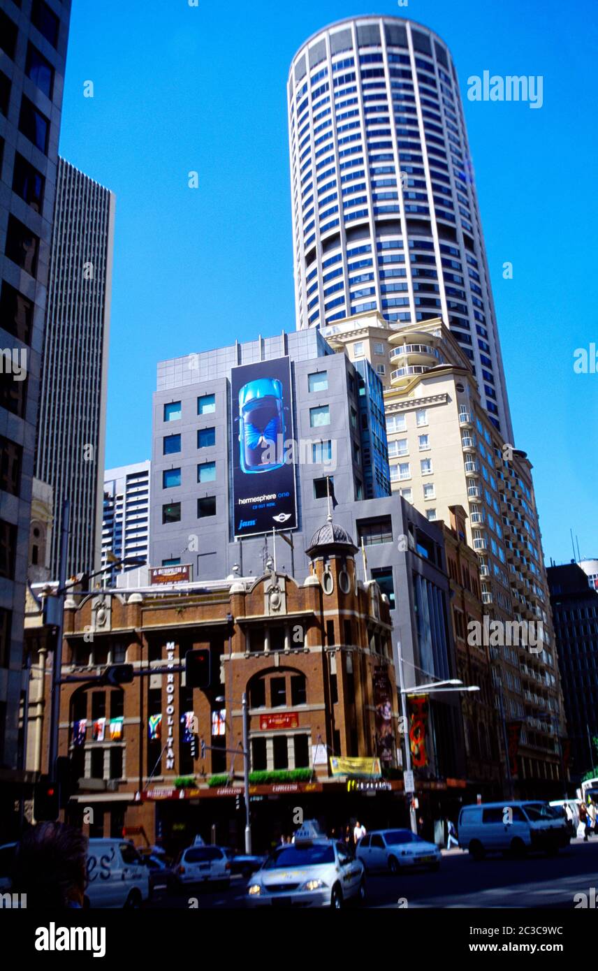 Sydney New South Wales Australia George Street Skyscrapers Stock Photo
