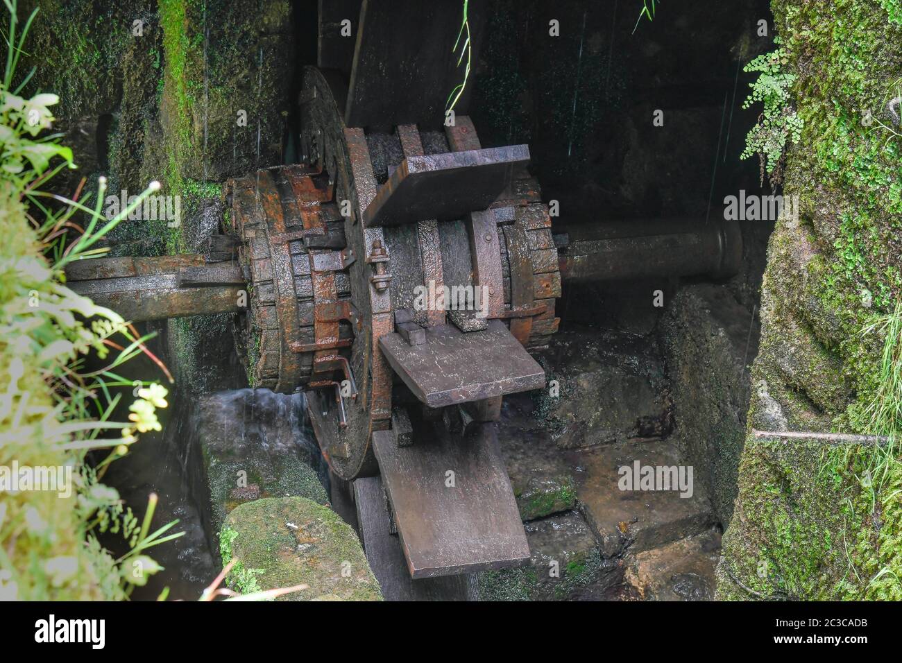 Turbine of an old ironworks Stock Photo