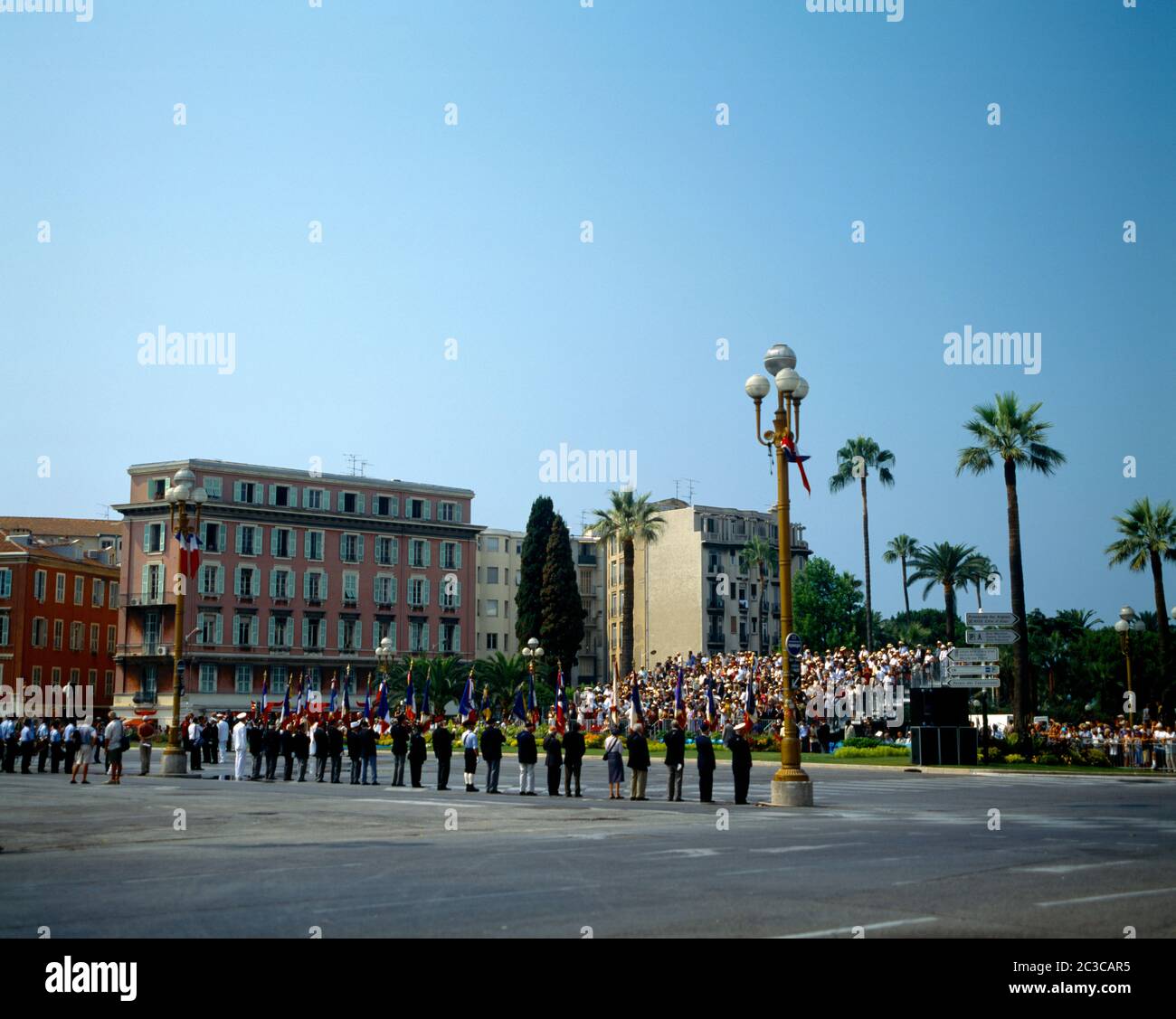 Nice France Bastille Day Military Parade Stock Photo