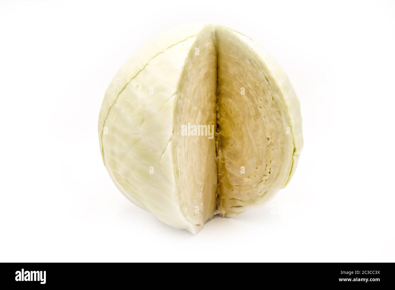 White cabbage isolated on white background Stock Photo