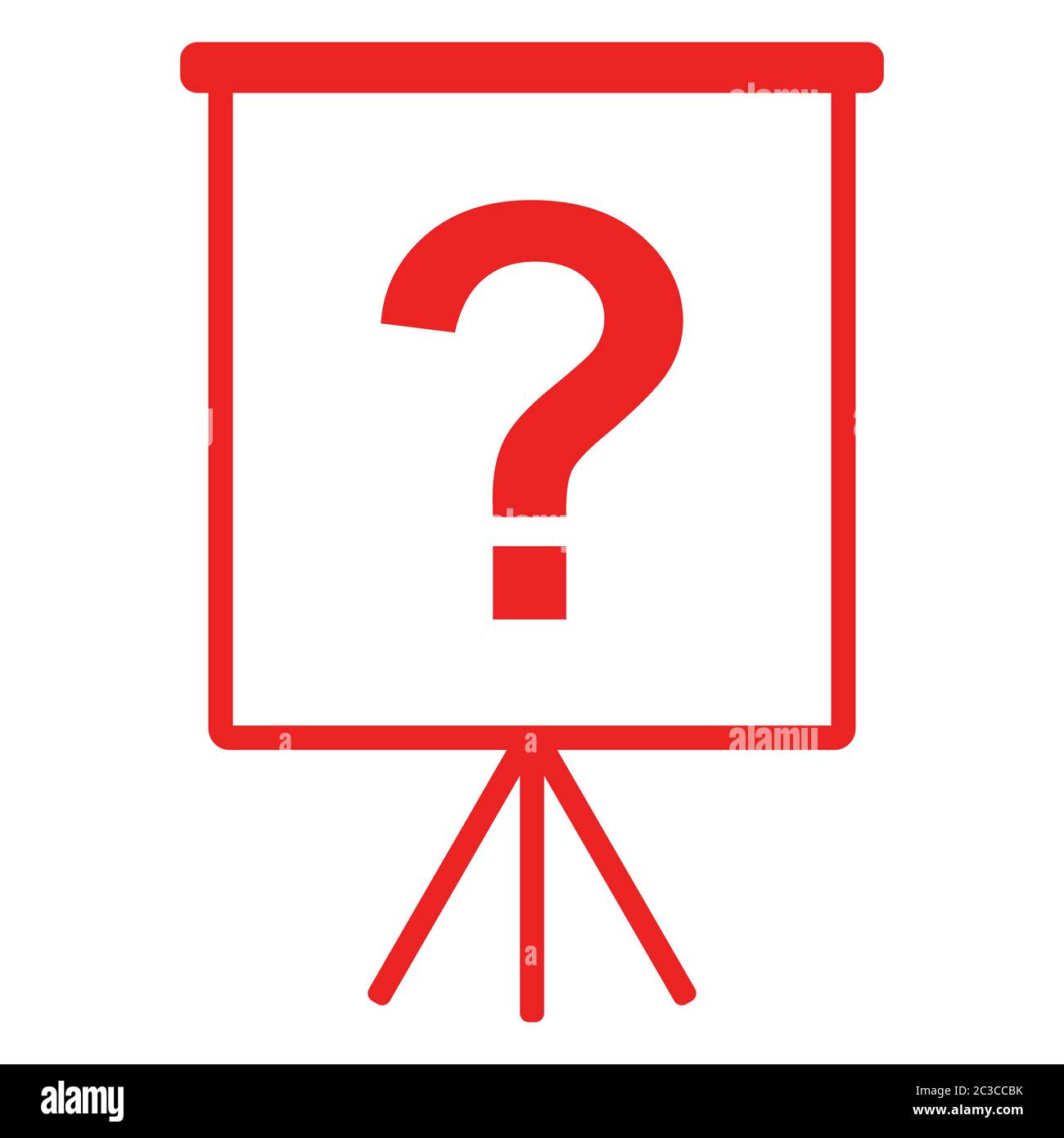 Question mark and flipchart Stock Photo Alamy