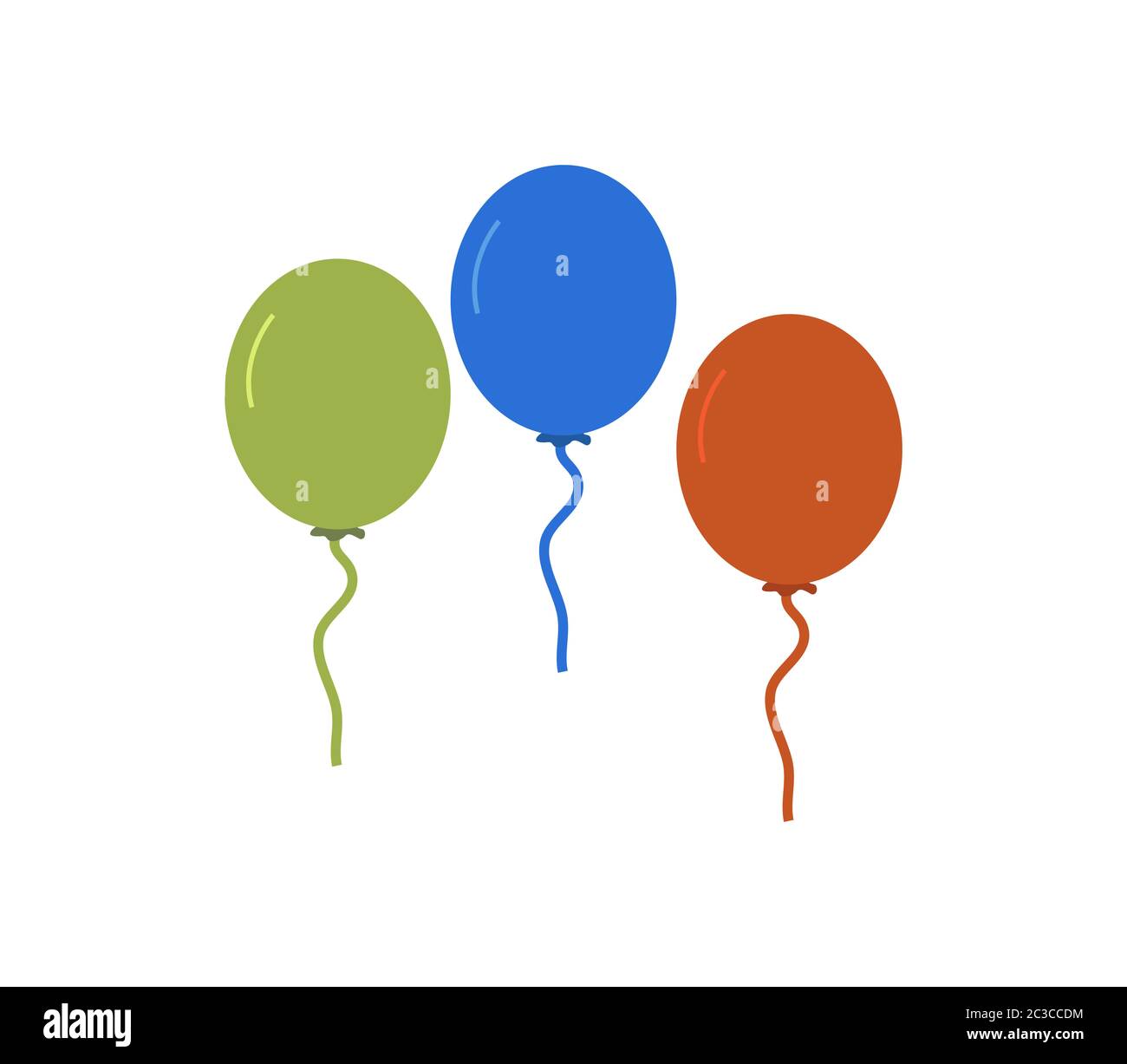 balloons icon illustrated on white background Stock Photo - Alamy