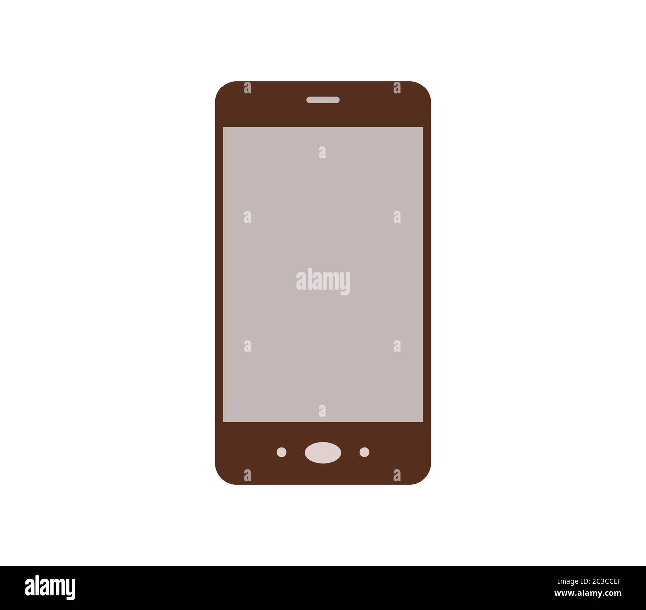 smartphone icon illustrated in vector on white background Stock Photo ...