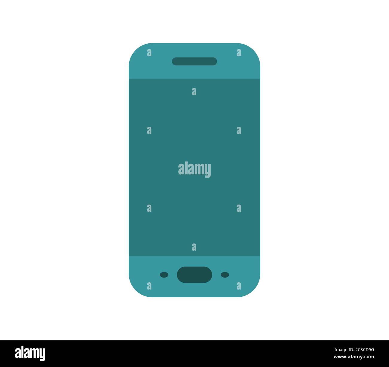smartphone icon illustrated in vector on white background Stock Photo ...