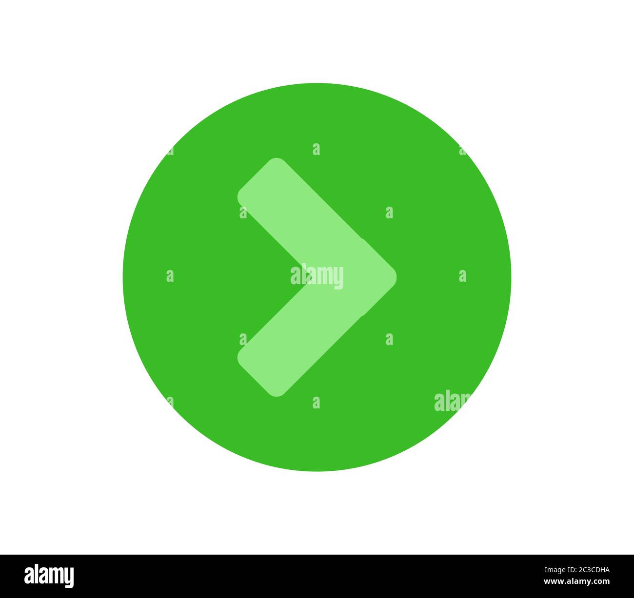 arrow icon illustrated in vector on white background Stock Photo - Alamy