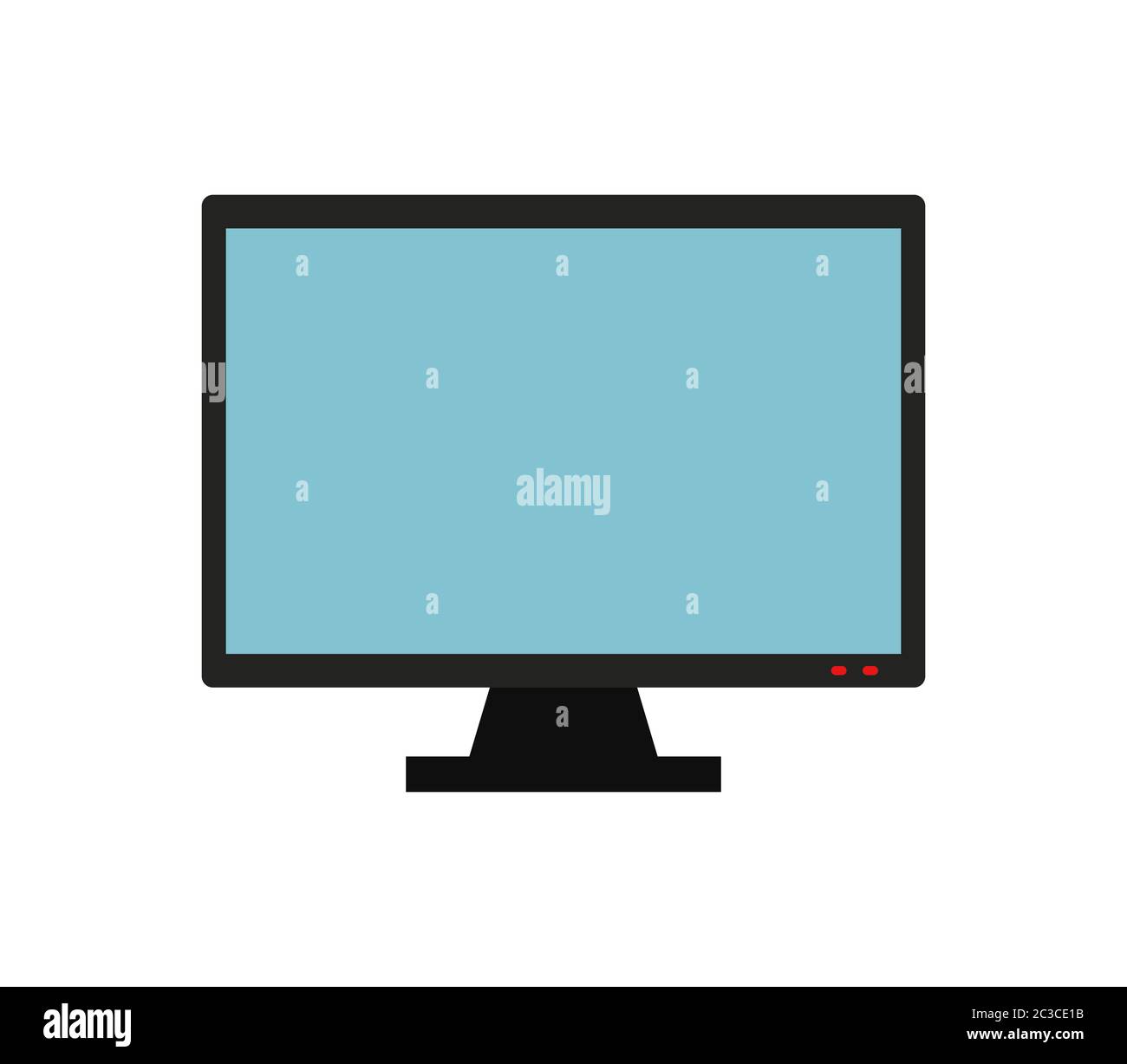 television icon illustrated in vector on white background Stock Photo ...