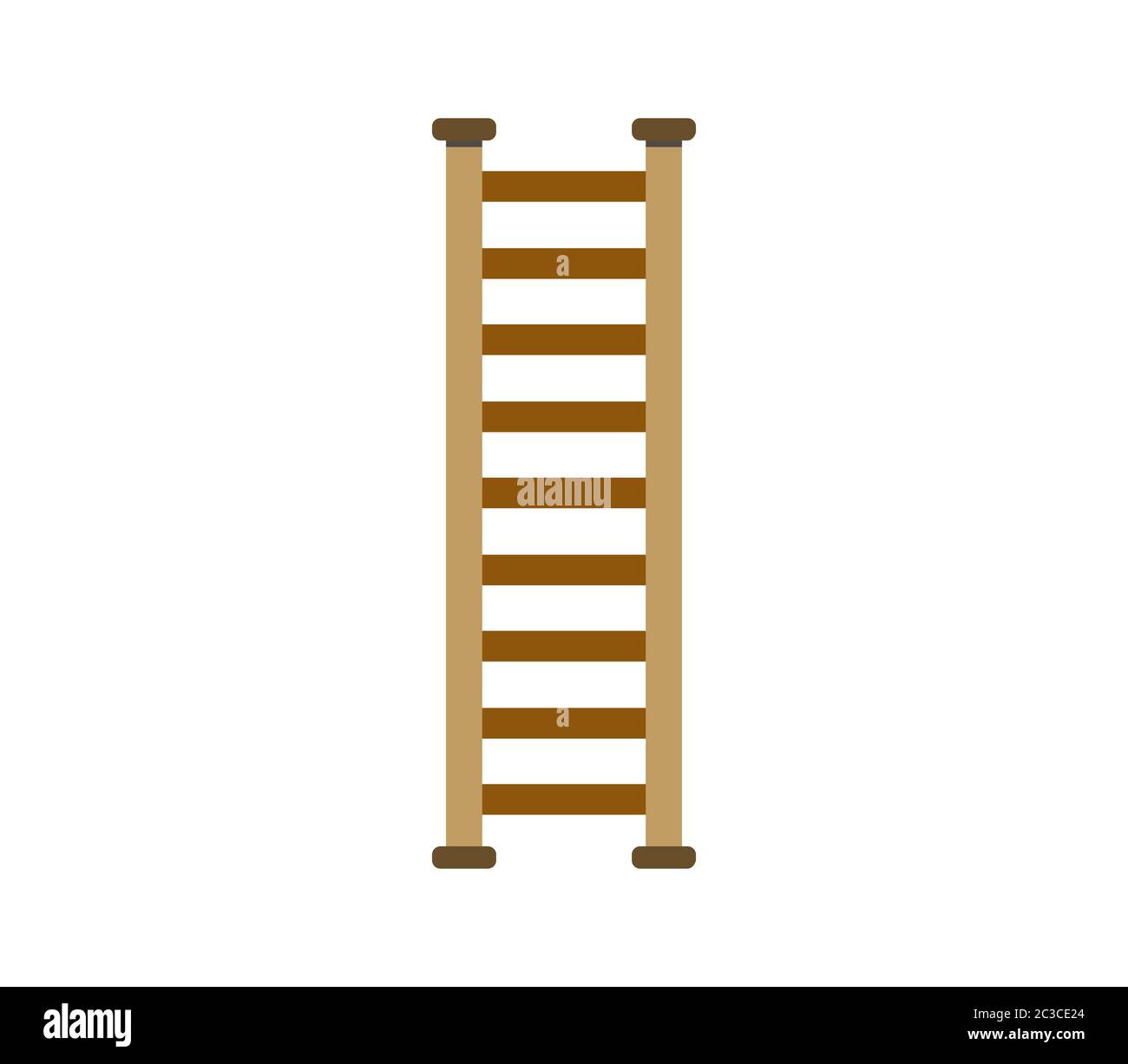 ladder icon illustrated in vector on white background Stock Photo