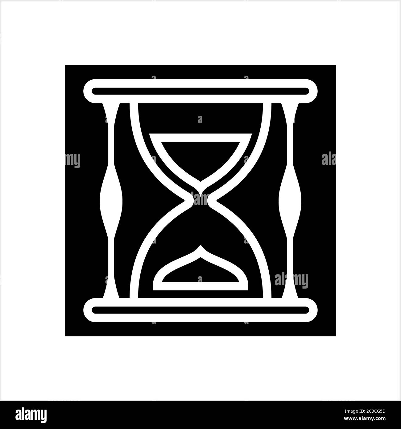 Hourglass Icon, Design Vector Art Illustration Stock Vector Image & Art ...