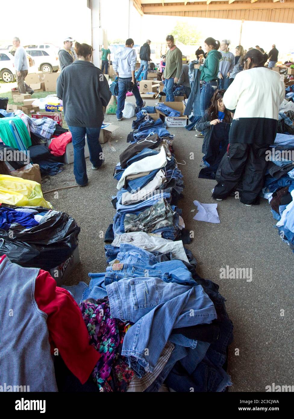 April 19th, 2013 West, TexasVolunteers and people in need of household