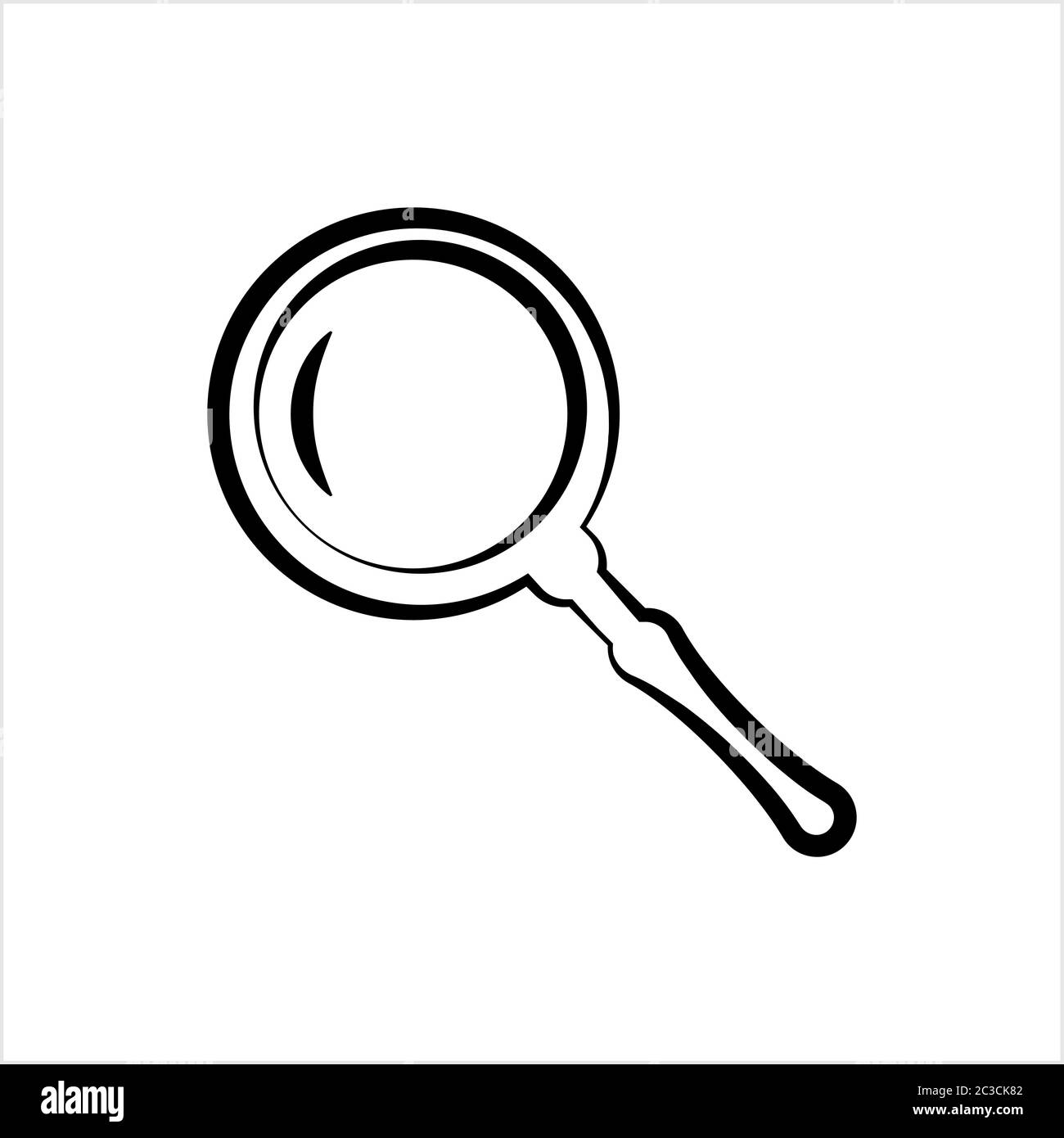 Magnifier Icon, Magnify Glass, Lens Icon Vector Art Illustration Stock Vector Image & Art Alamy