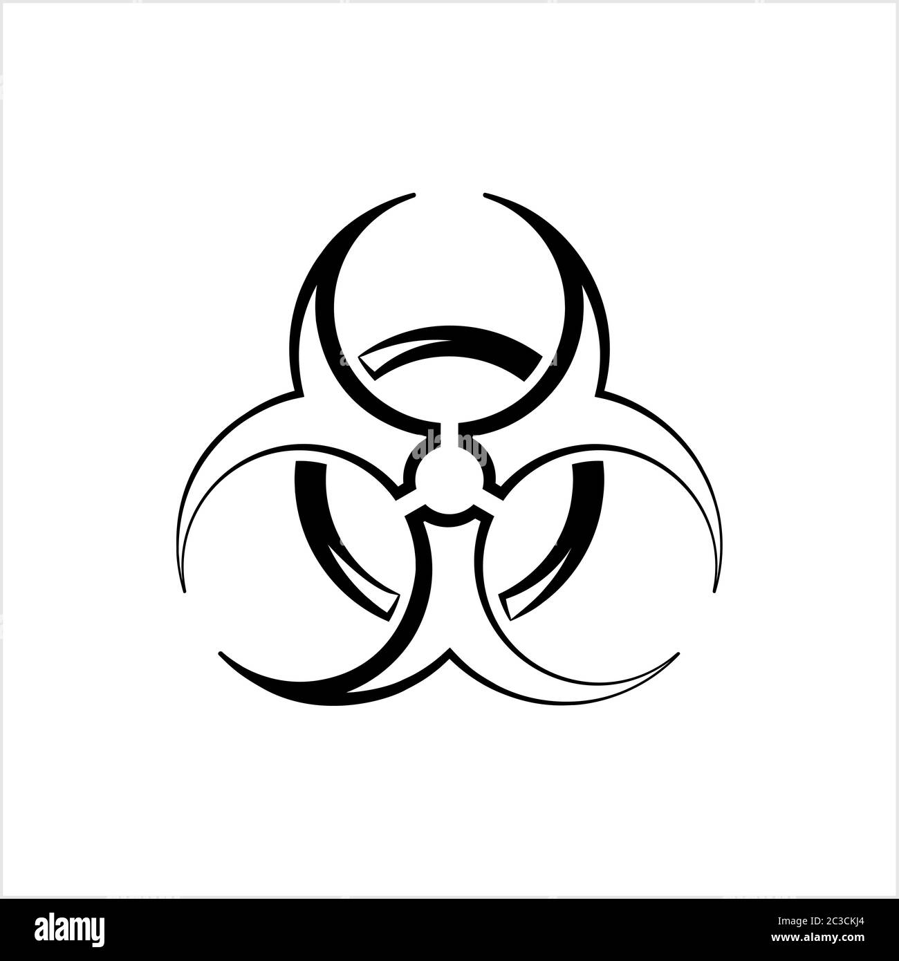 Toxic Icon, Hazard Icon Vector Art Illustration Stock Vector