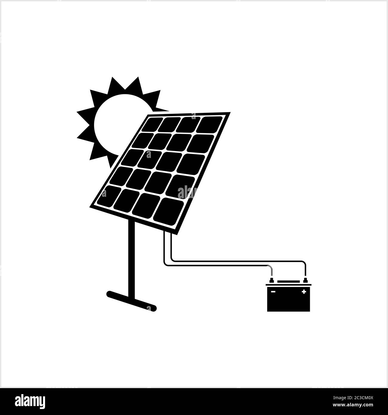 Solar Energy Icon Vector Art Illustration Stock Vector Image & Art - Alamy