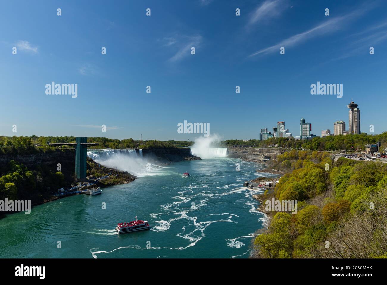 The view of the Niagara Falls Stock Photo