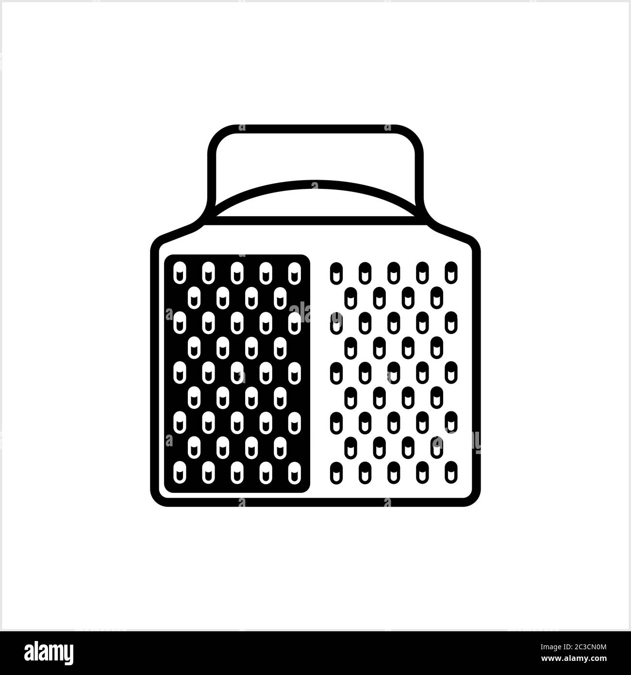 Grater Icon, Kitchen Grater Icon Vector Art Illustration Stock Vector ...