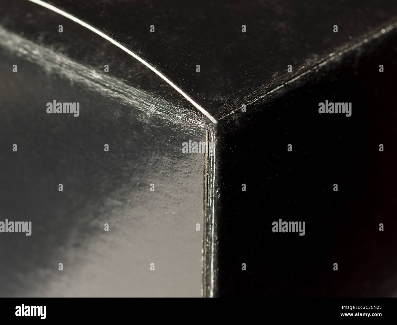 Box Light Reflection black box with light reflection and shades of grey Stock Photo - Alamy