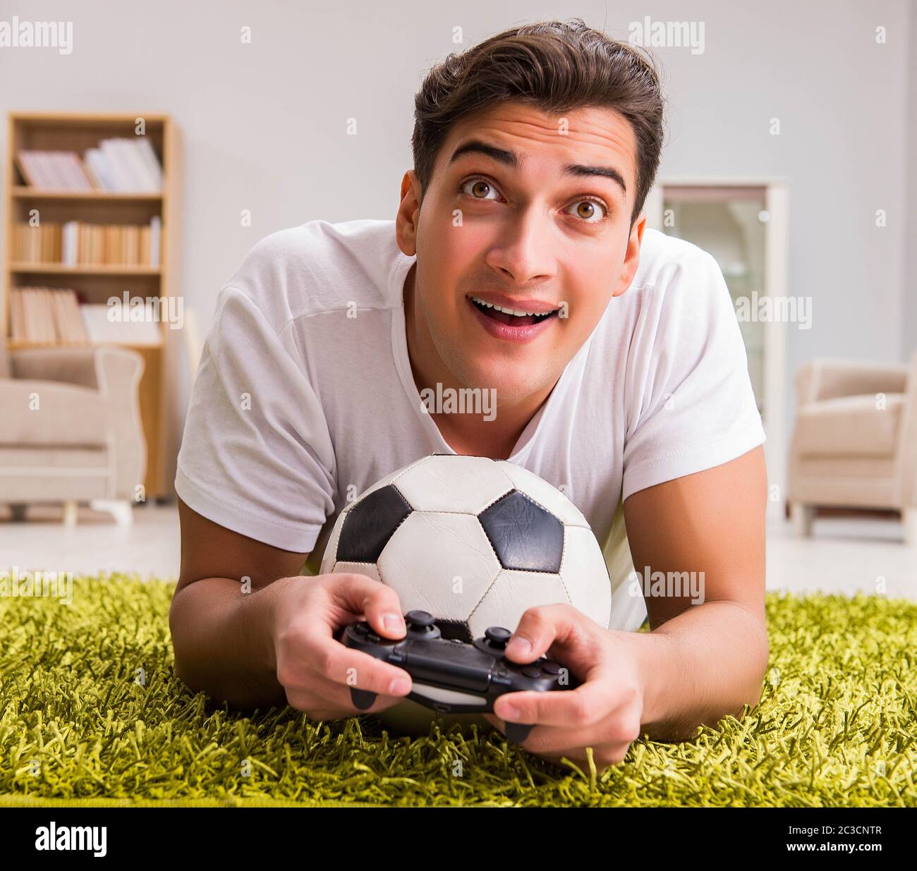 Man addicted to computer games Stock Photo - Alamy