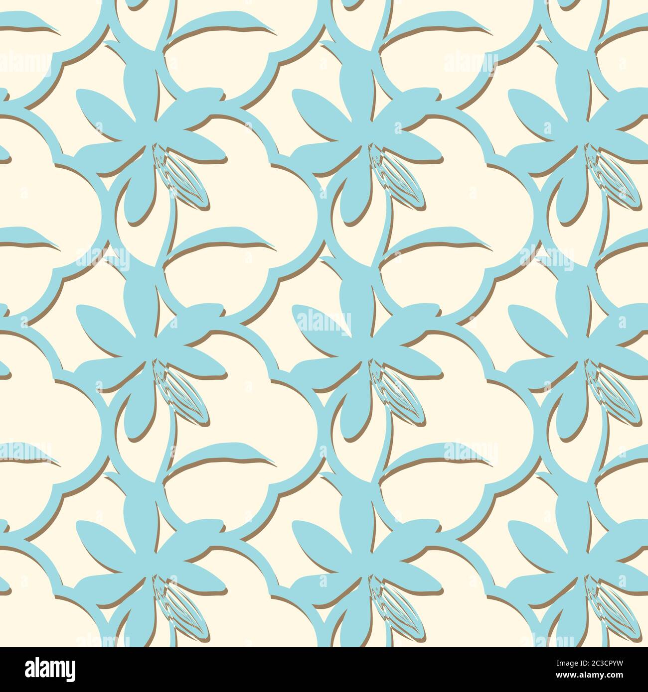 Floral lattice pattern hi-res stock photography and images - Alamy