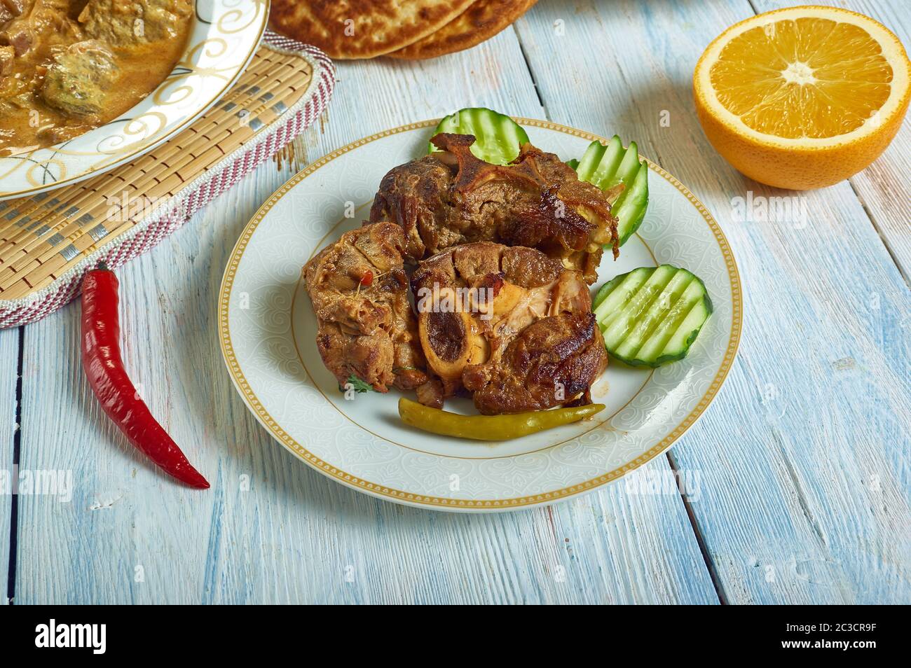 Kashmiri Style Mutton Ribs Stock Photo - Alamy